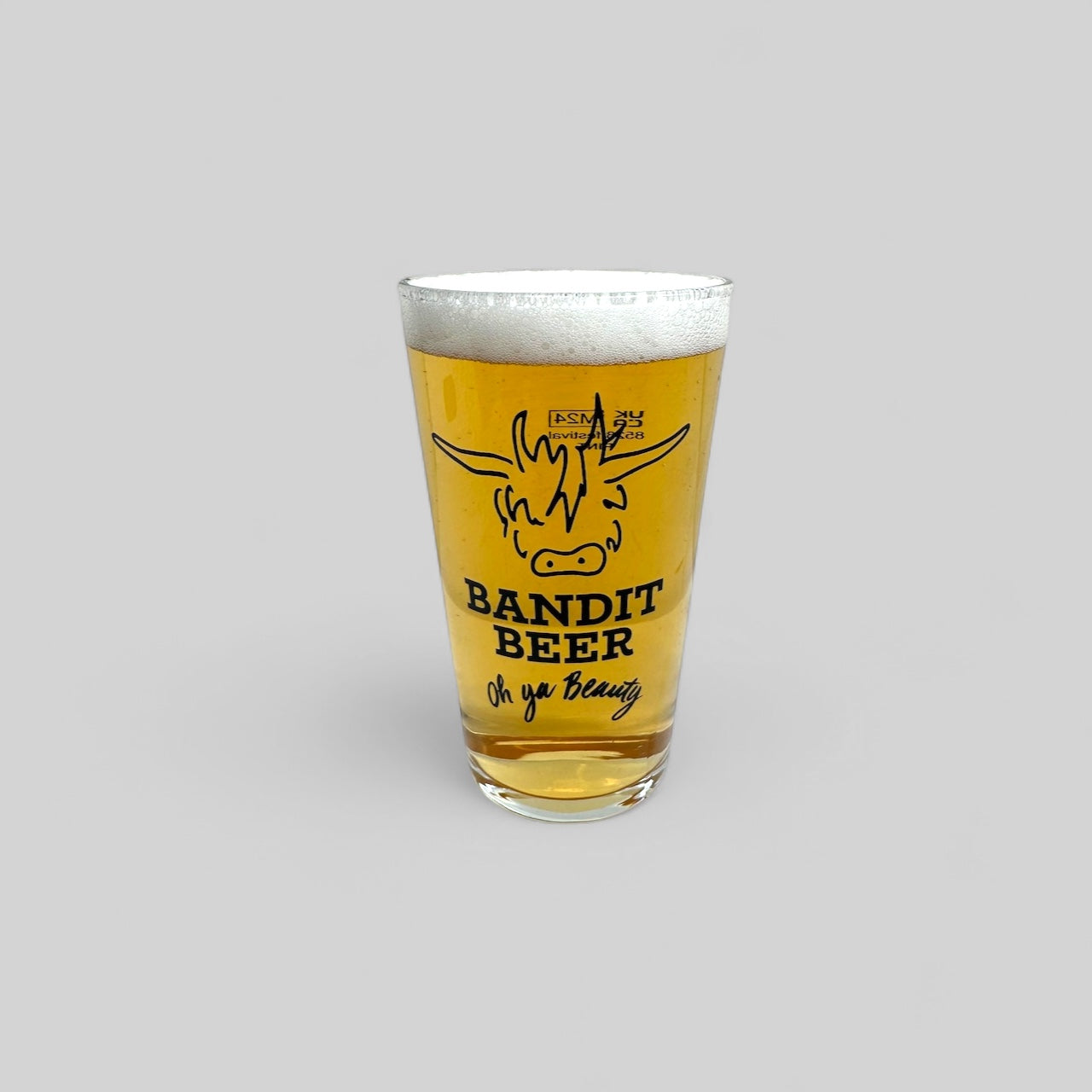Bandit Beer Pint Glasses