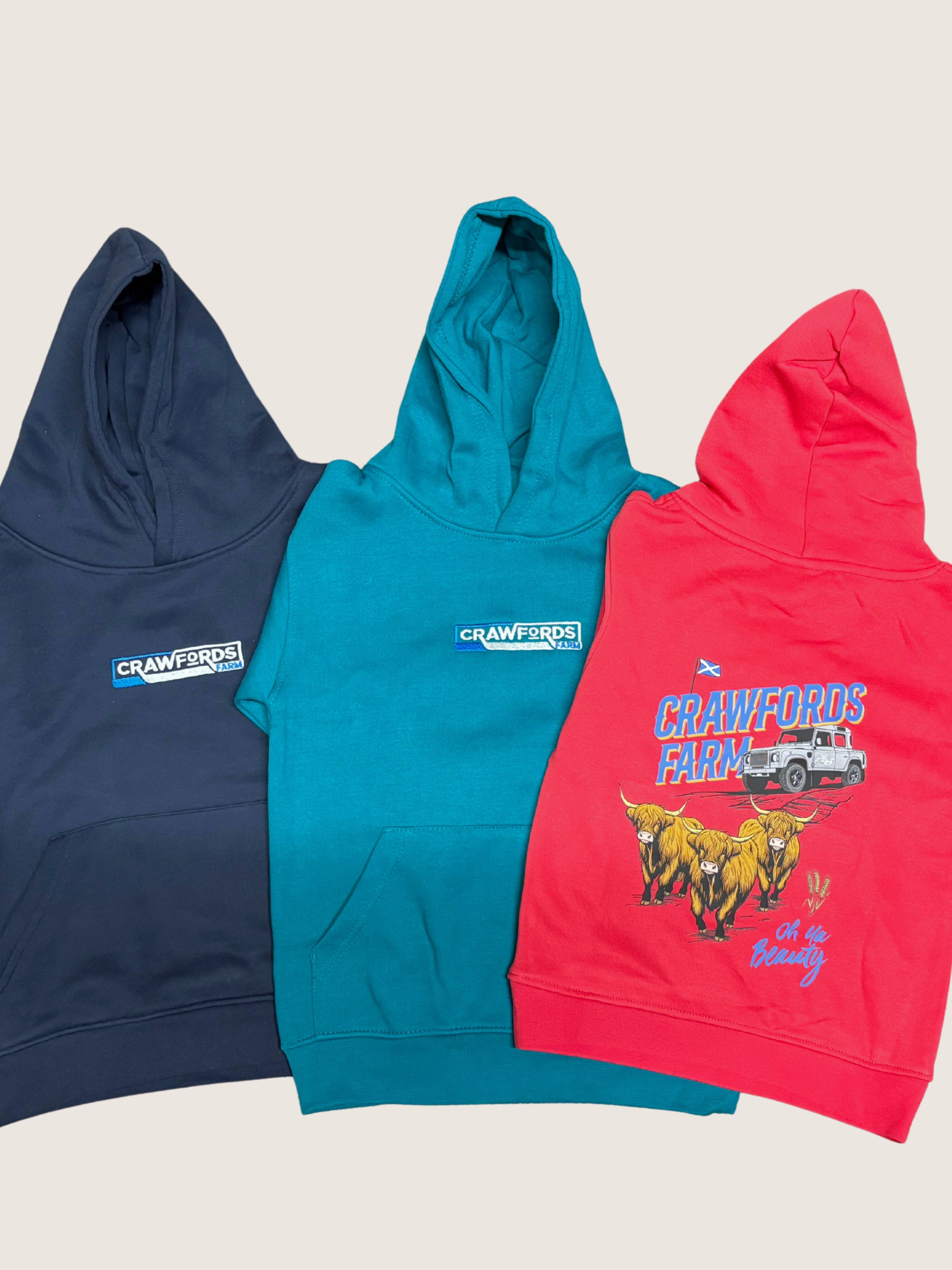 CrawfordFarm Kids Print Hoodie
