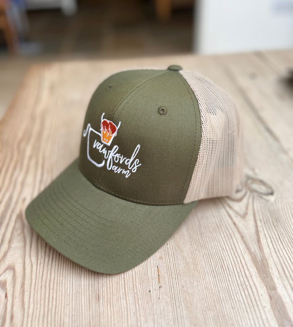 CrawfordsFarm Green Trucker Cap