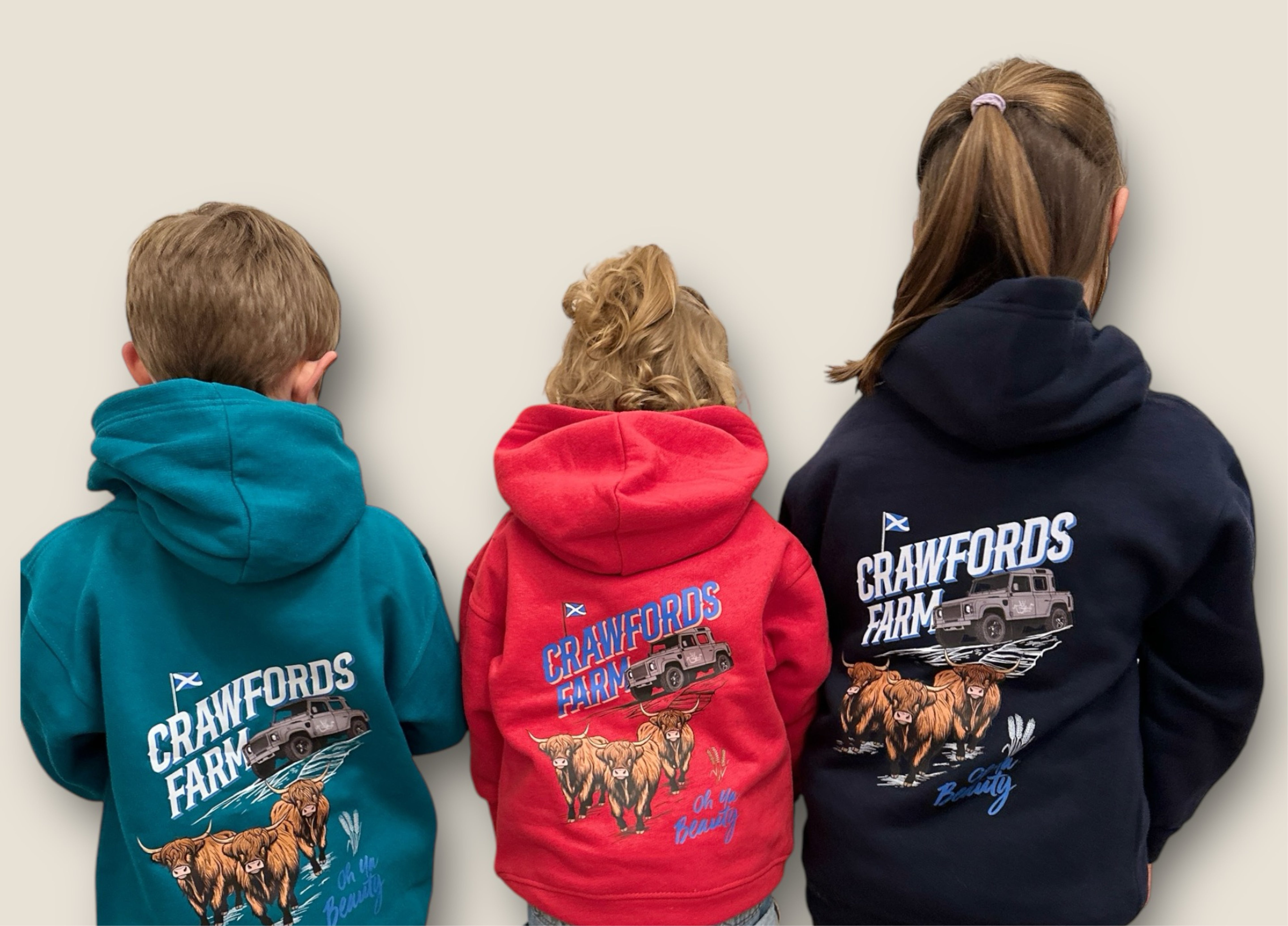 CrawfordFarm Kids Print Hoodie
