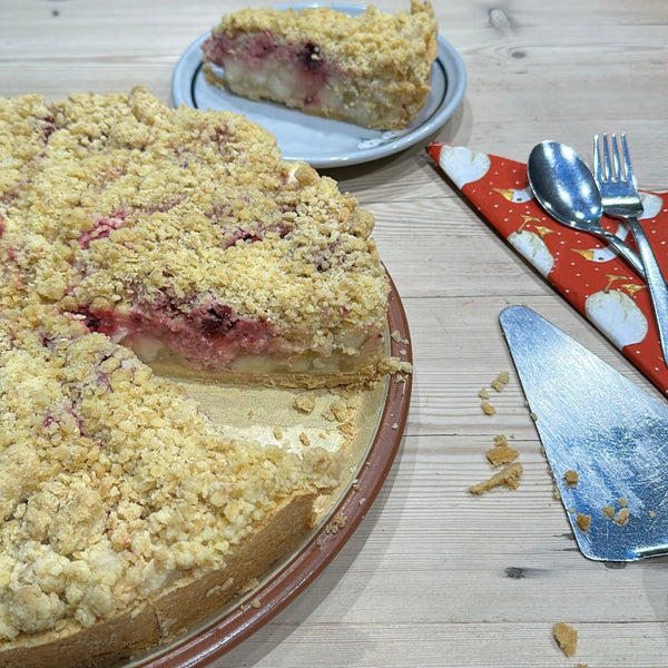 Spiced Apple, Pear & Cranberry Crumble Pie (12)